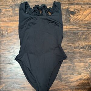 Elegant Black Women's Bodysuit Backless